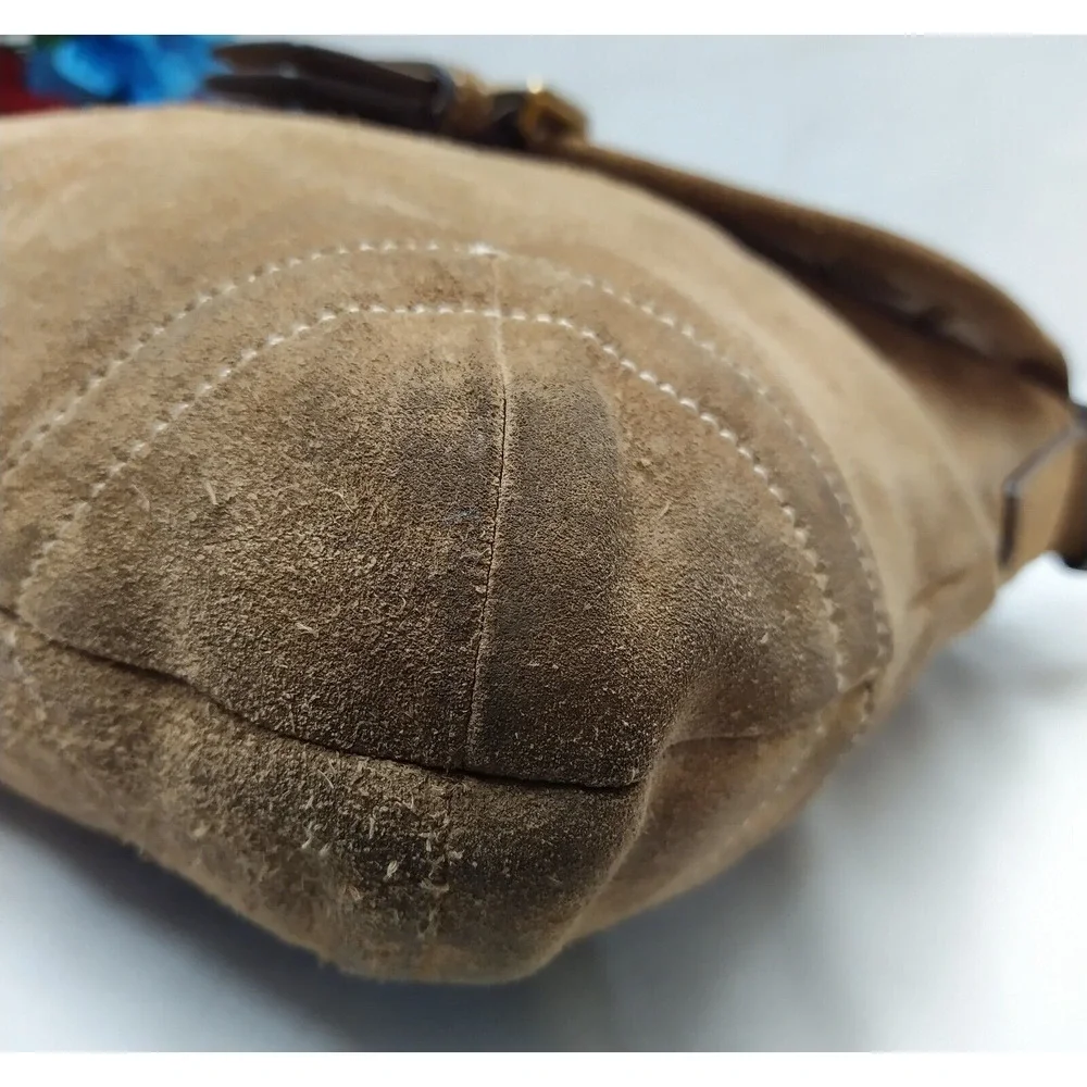 Coach brown suede